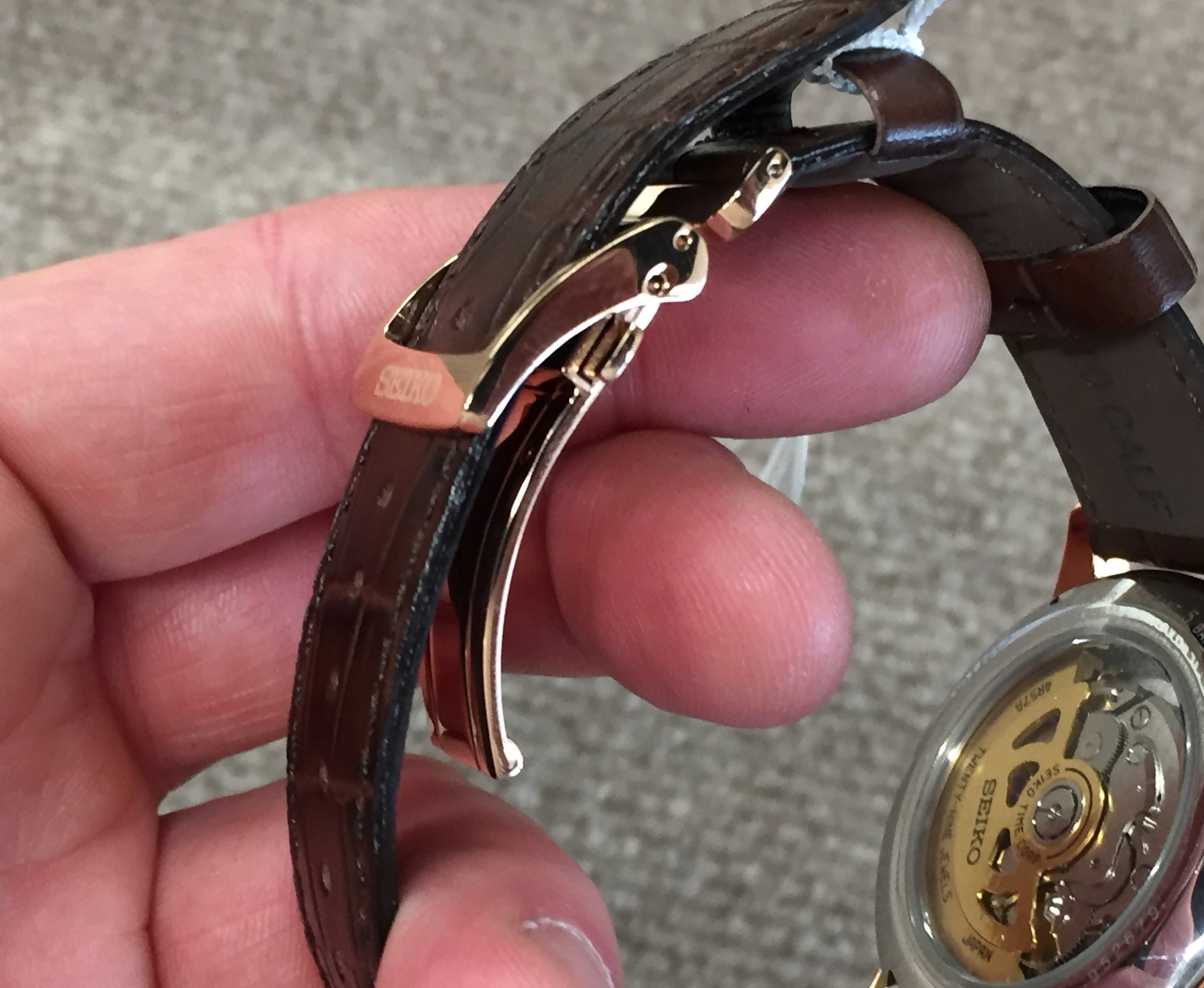 Seiko Presage Automatic Rose Gold Tone Watch – DeGrandpre Jewelers