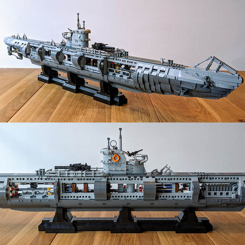 lesdiy lego MOC-139272 U-Boat Type VIIC Submarine