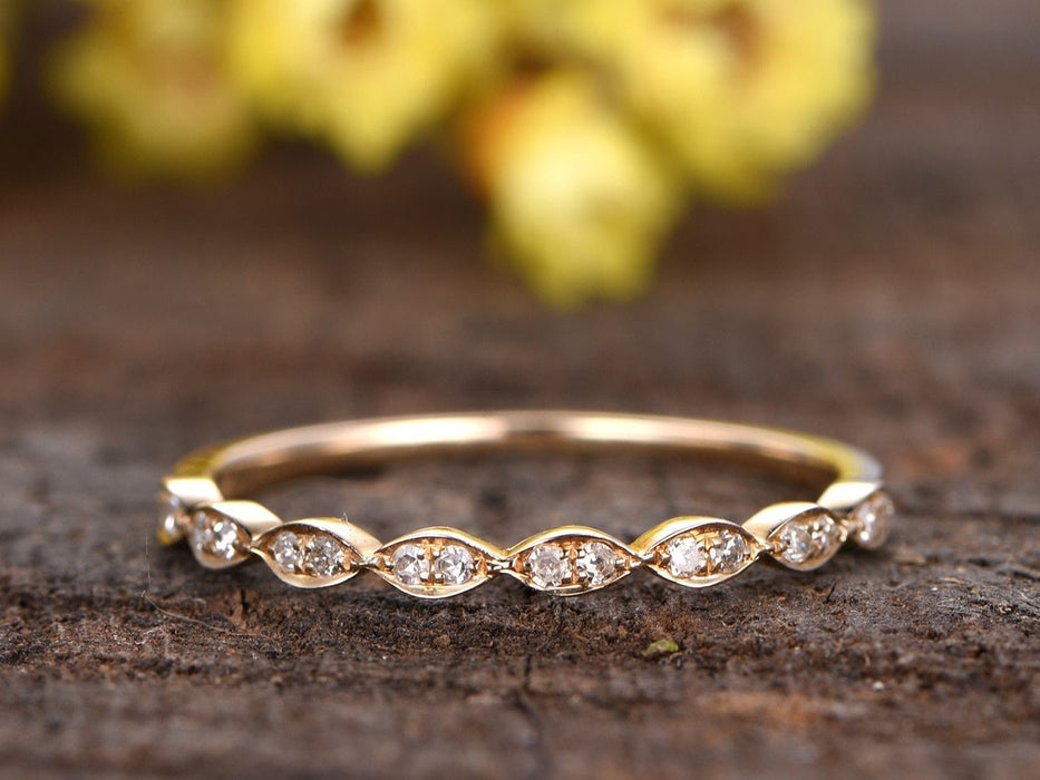 Unique Gold Wedding Bands For Her