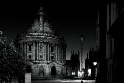 B&W photography of Oxford Radcliffe Camera
