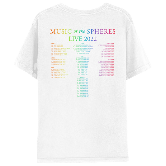 2022 Retro Coldplay Music Of The Spheres Tour Shirt - Teeholly