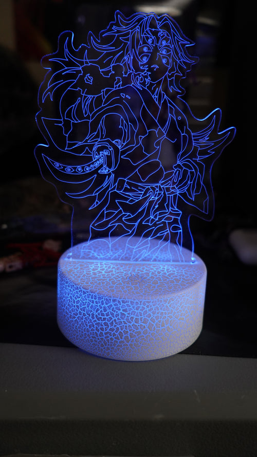 Demon Slayer Kokushibo LED Light Stand 16 Color Mode Night Light Decoration