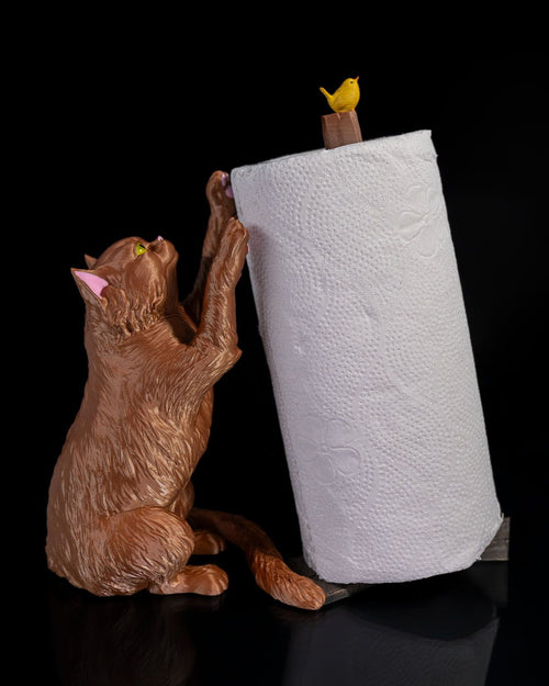 The cat and the bird Towel Holder