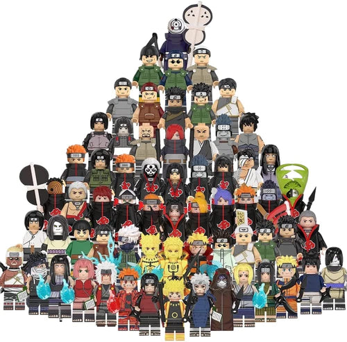 Anime Naruto Minifigure Set of  15 Building Kits City