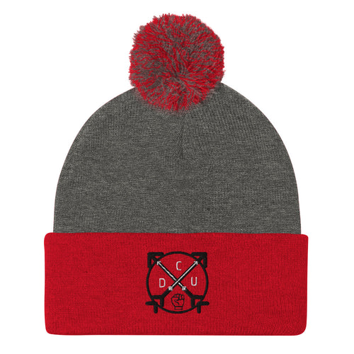 DCU Pom Pom Knit hat