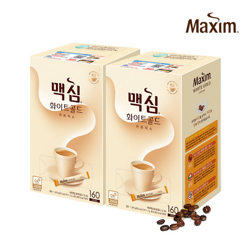  MAXIM  Mocha White Gold Mild Instant Coffee  Mix 1box 