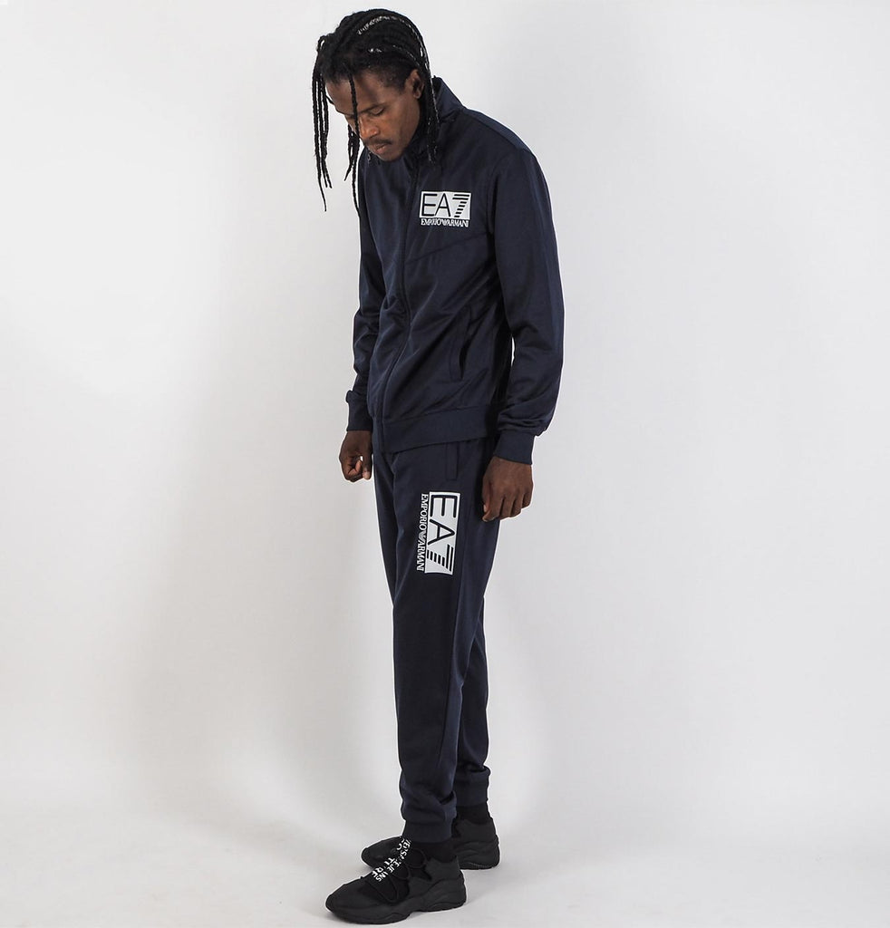 ea7 tracksuit dark blue