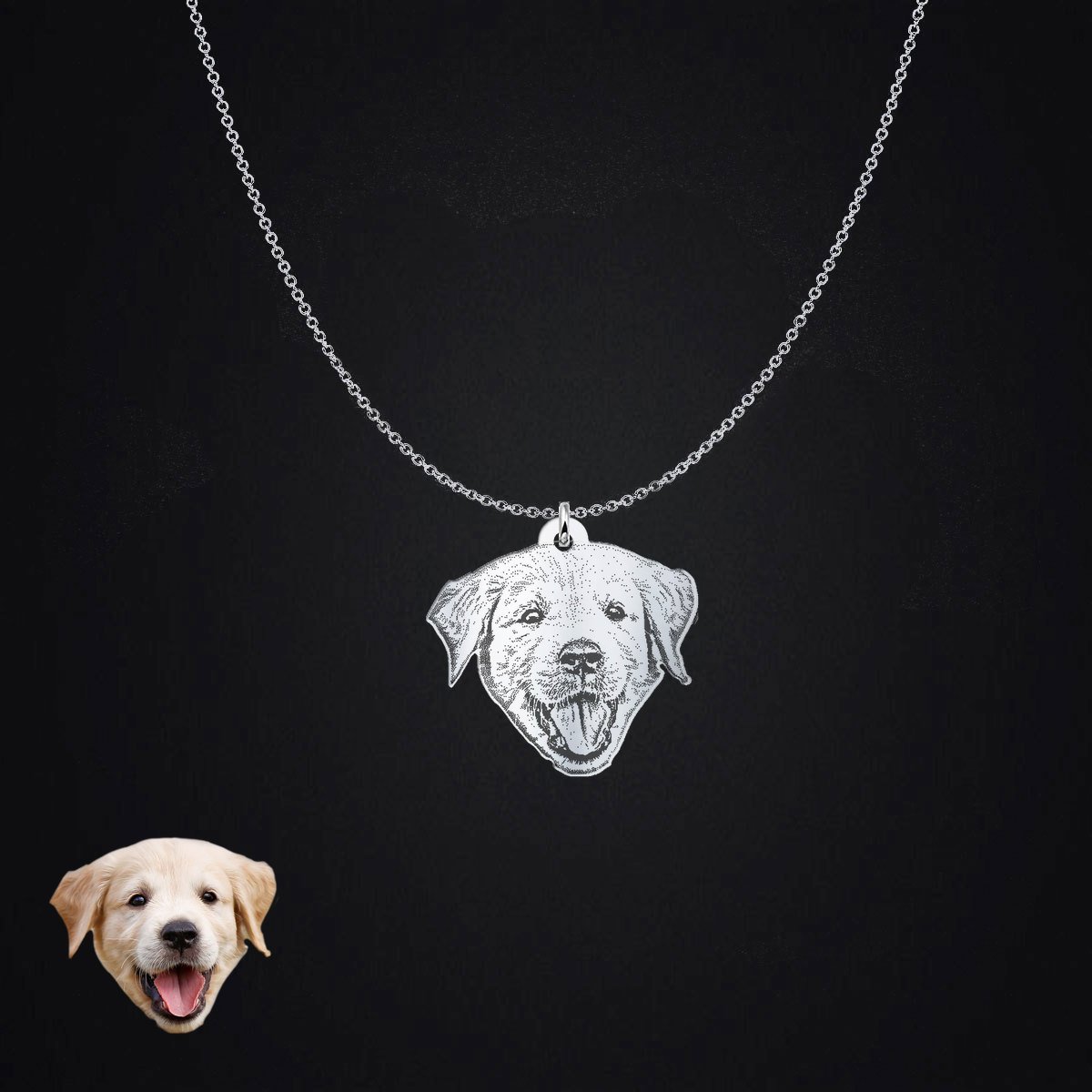 Gold Diamond Dog Necklace Pendant for Women – Chiko Jewelry