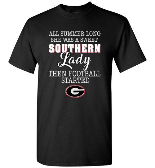 Georgia All Summer Long She Was A Sweet Southern Lady Shirt