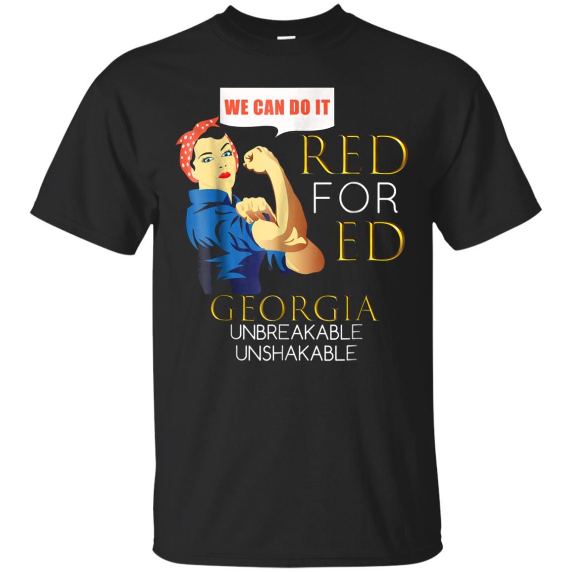 Red For Ed Rosie Unbreakable Georgia Tea Strike T Shirt