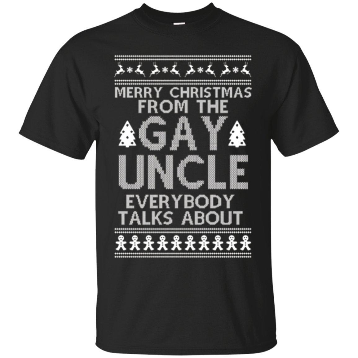 Merry Christmas From The Gay Uncle Christmas Gift T-shirt