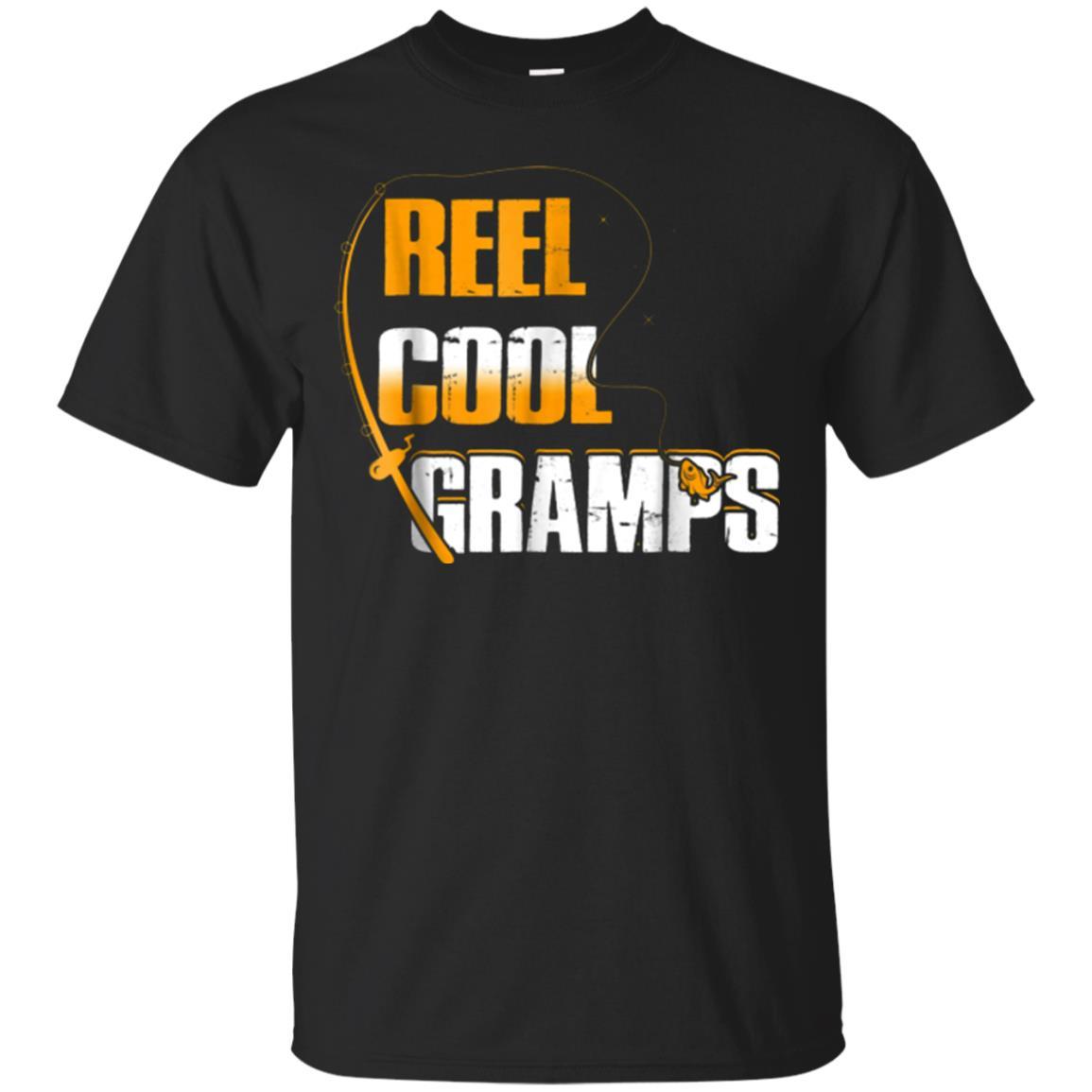 S Reel Cool Gramps Tshirt Fishing Fathers Day Gift Shirt Jaq T-shirt