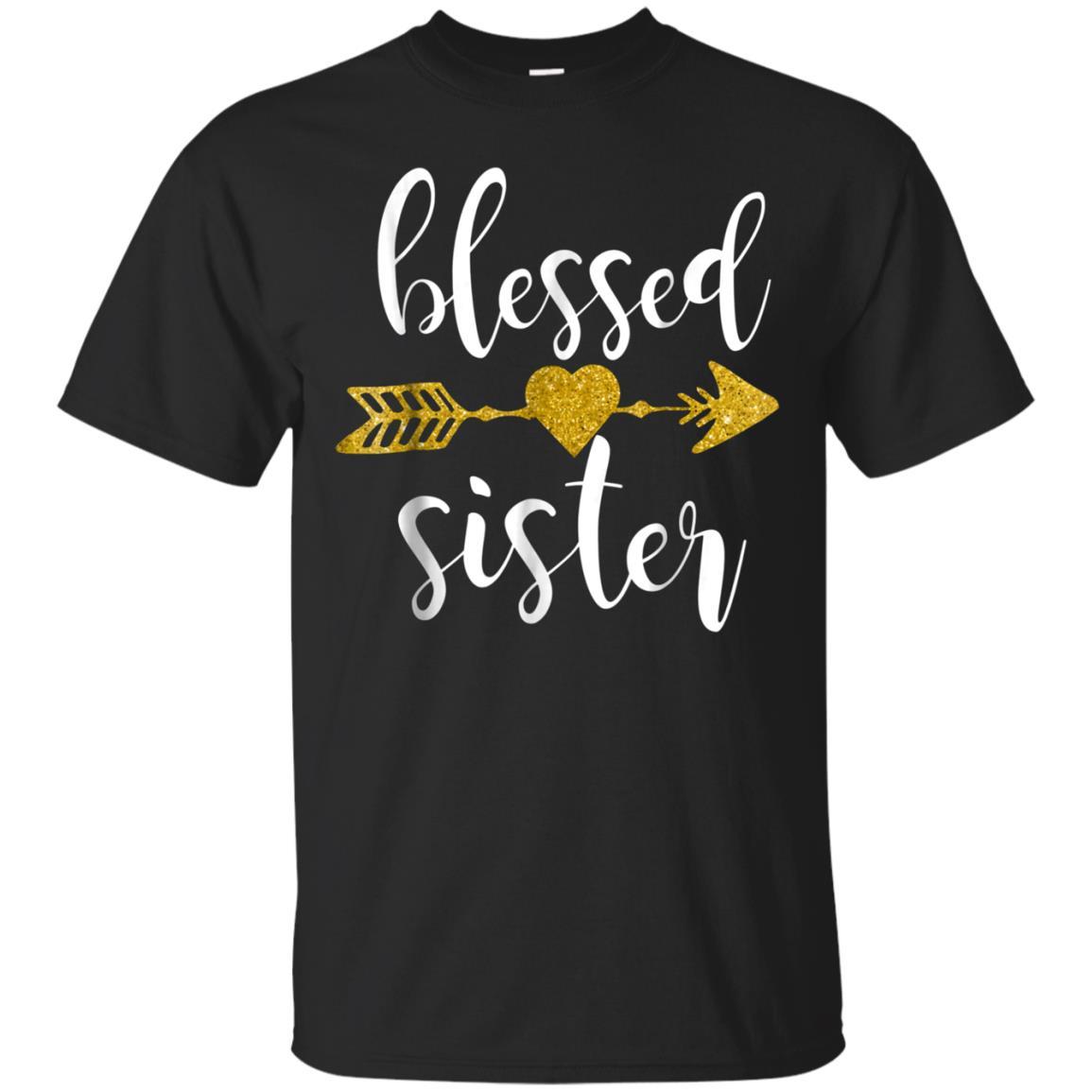 Cute Golden Arrow Blessed Sister Thanksgiving Gift T Shirt