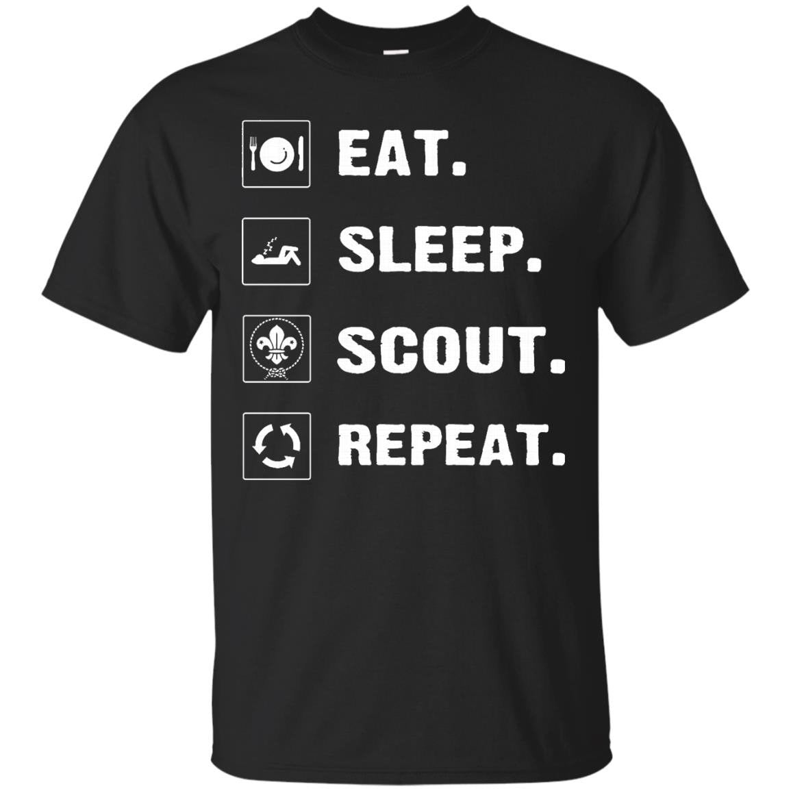 Amazing Eat Sleep Scout Repeat Funny T-shirt