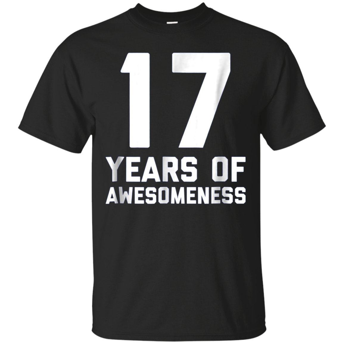 17th Birthday Shirt Gift Age 17 Year Old Boy Girl Tshirt Tee