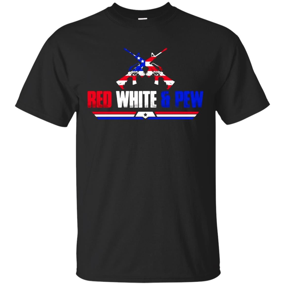 Red And Pew Funny American Flag 4th Of July T-shirt