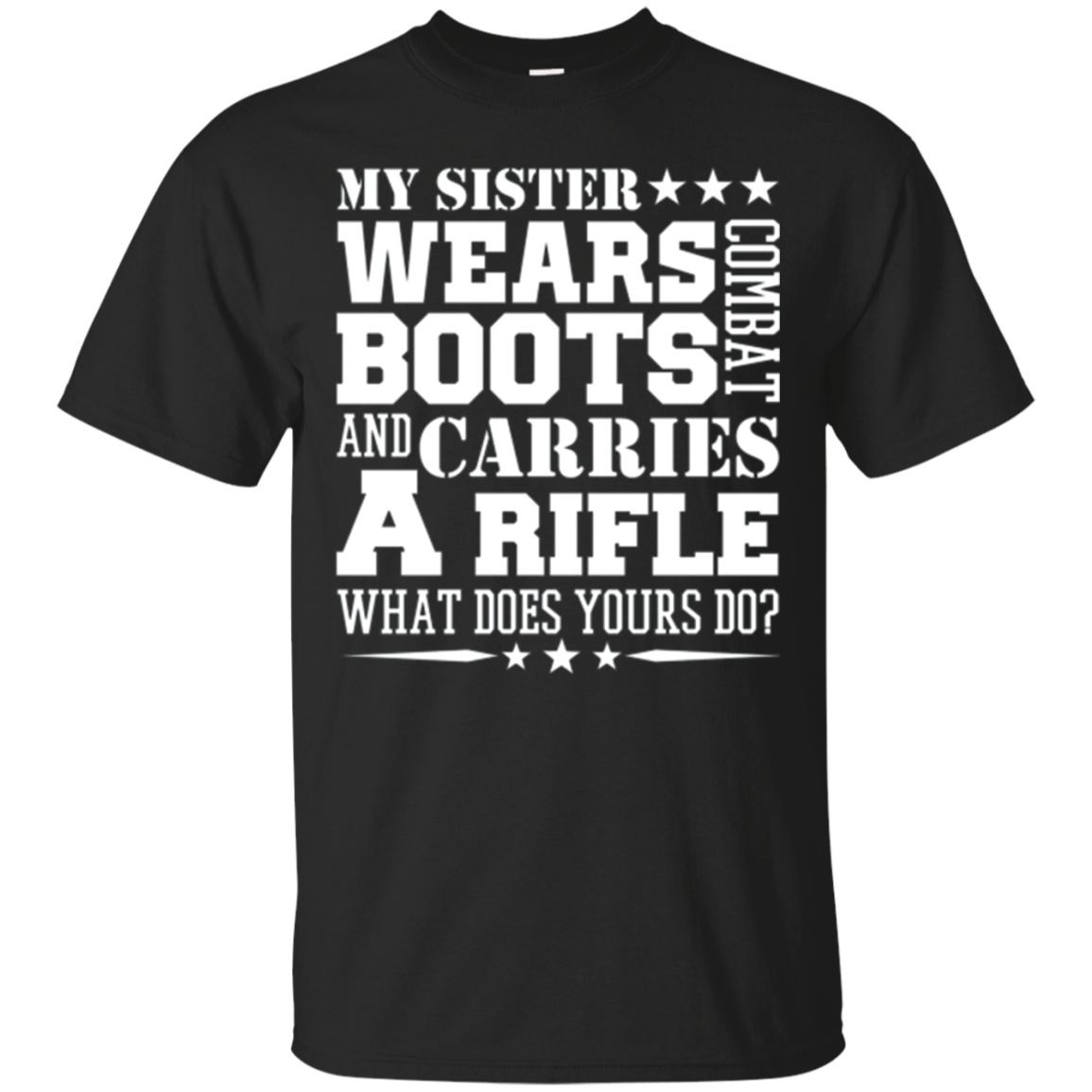 Army Brother T Shirt My Sister Wears Boots