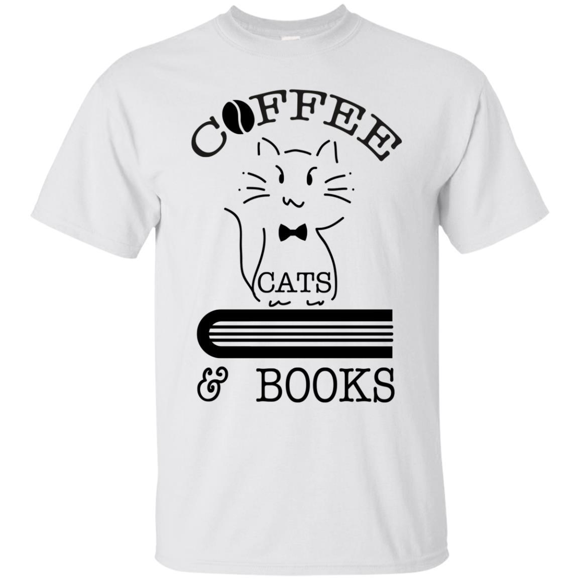 Bookworm Coffee, Cat, Book Shirt