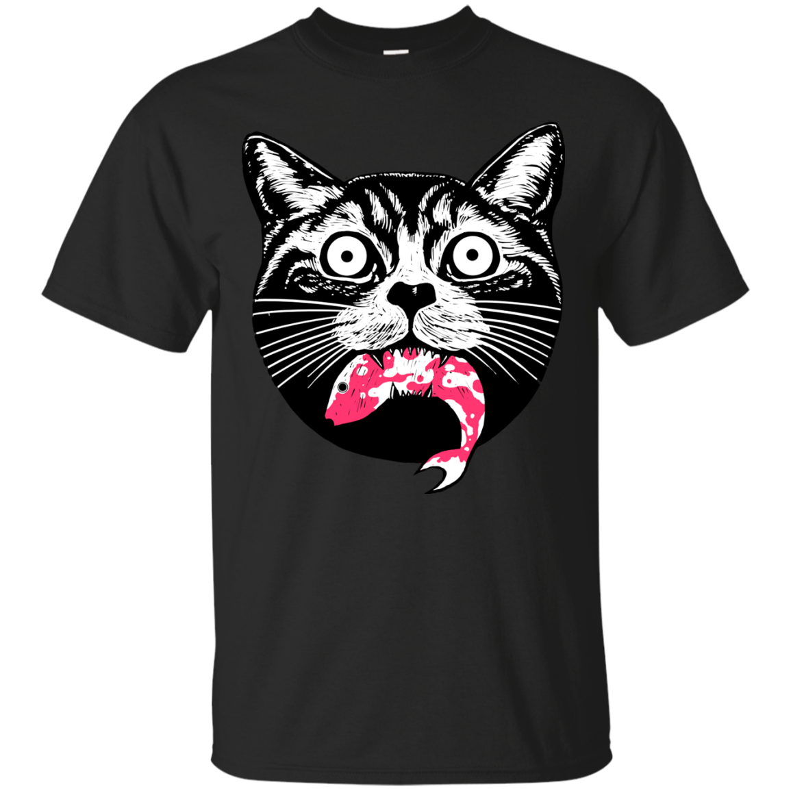 Cat Eating Fish Cool Cat T Shirts S Gifts For Cat Lovers