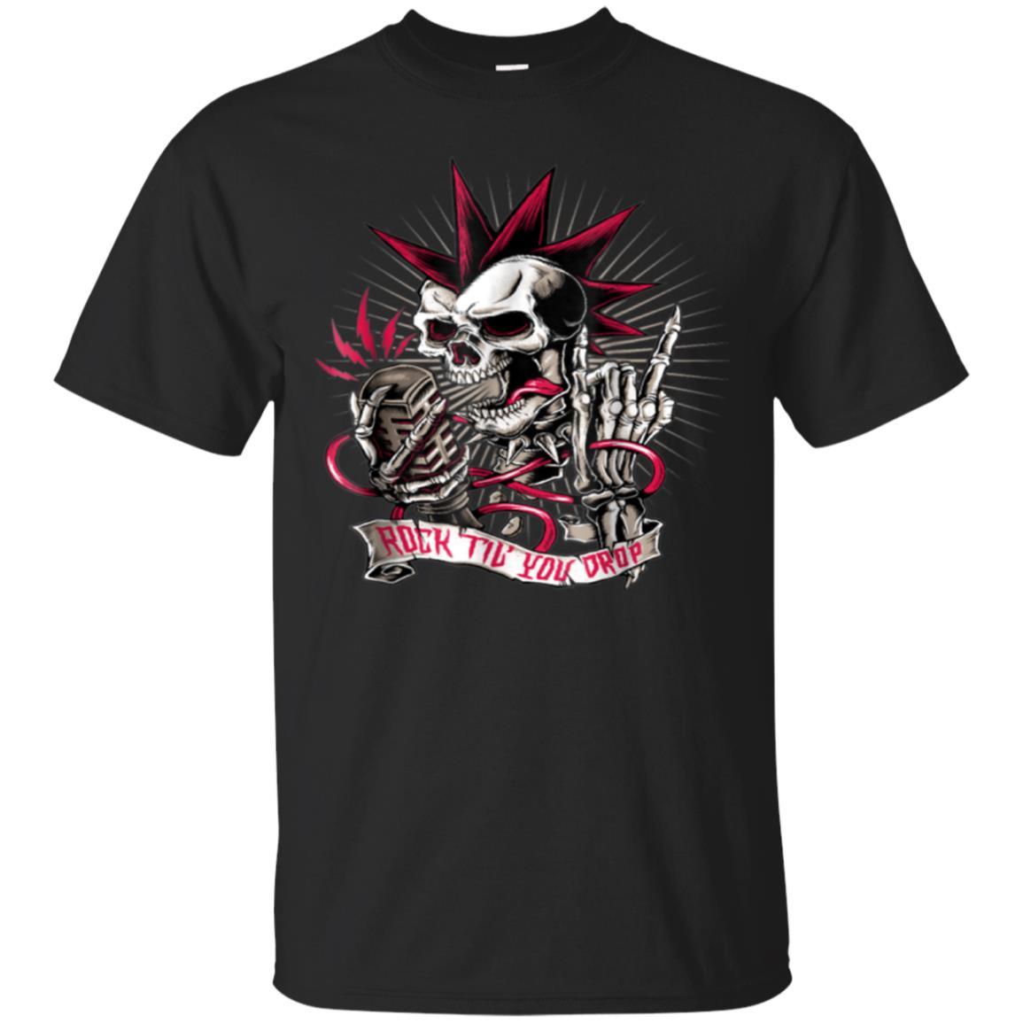 Skull Halloween Biker Rock Present T Shirt