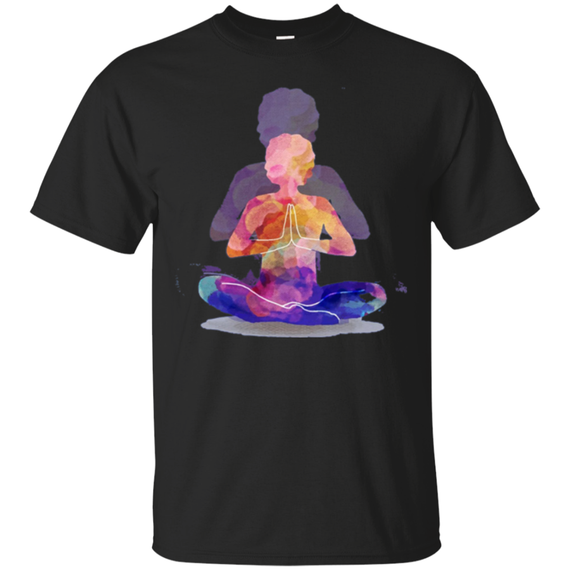 Meditation In Yoga Pose With Prayer Hand T-shirt