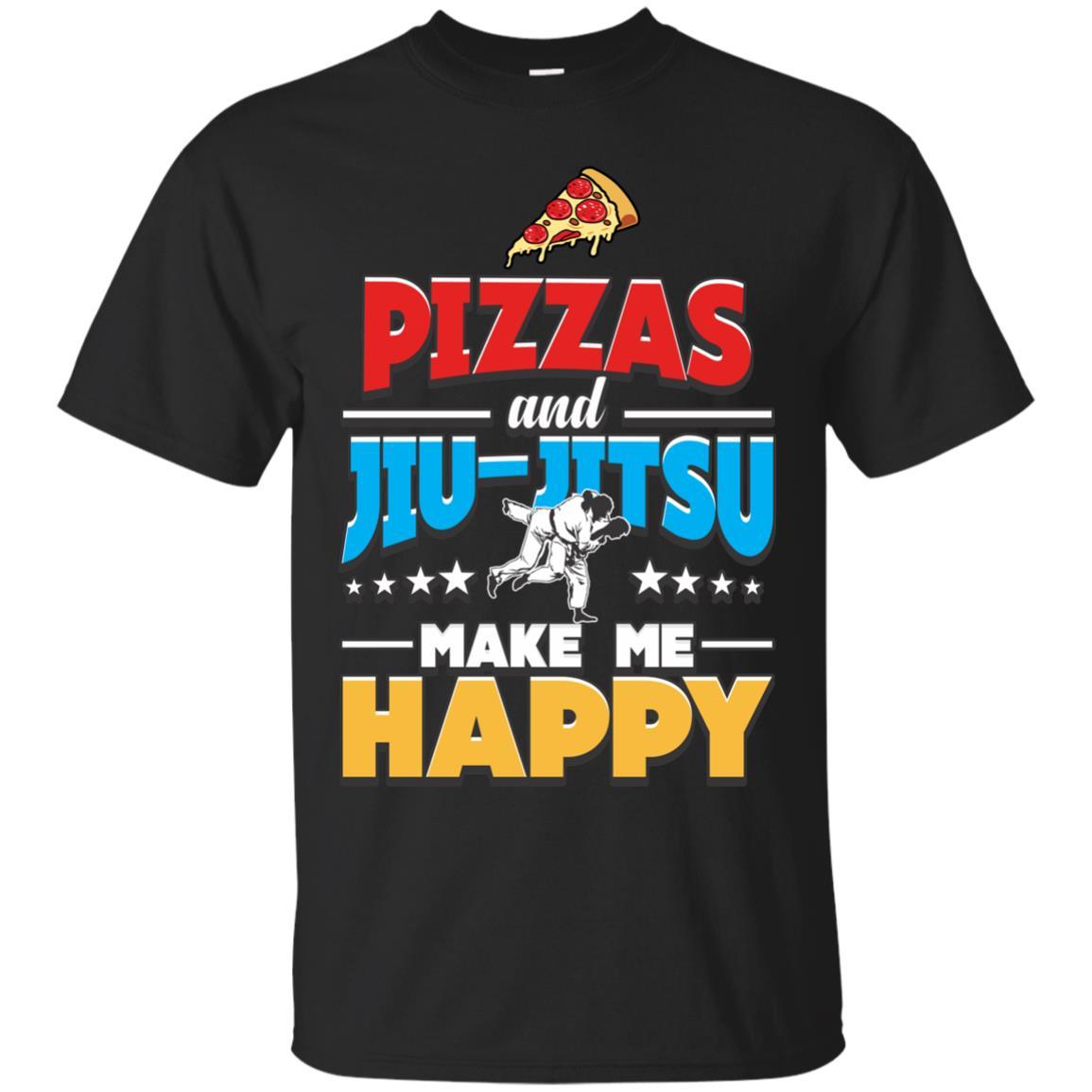 Pizza And Jiu Jitsu Make Me Happy, Martial Arts Ltd Shirts