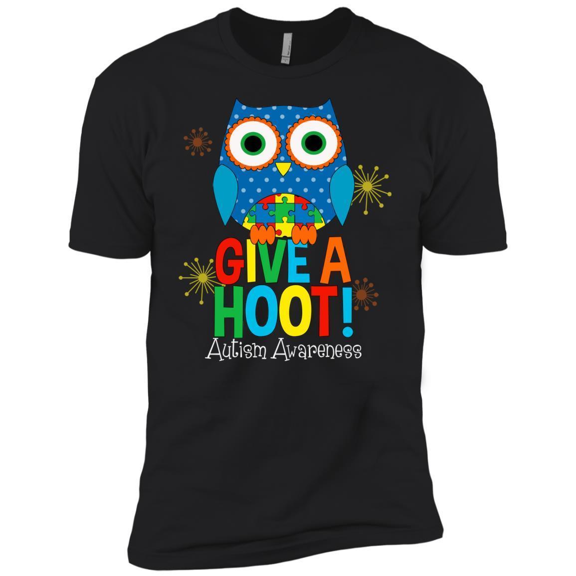 Cover Your Body With Amazing Funny Puzzle Owl Give A Hoot With Autism Awareness T Shi T Shirt