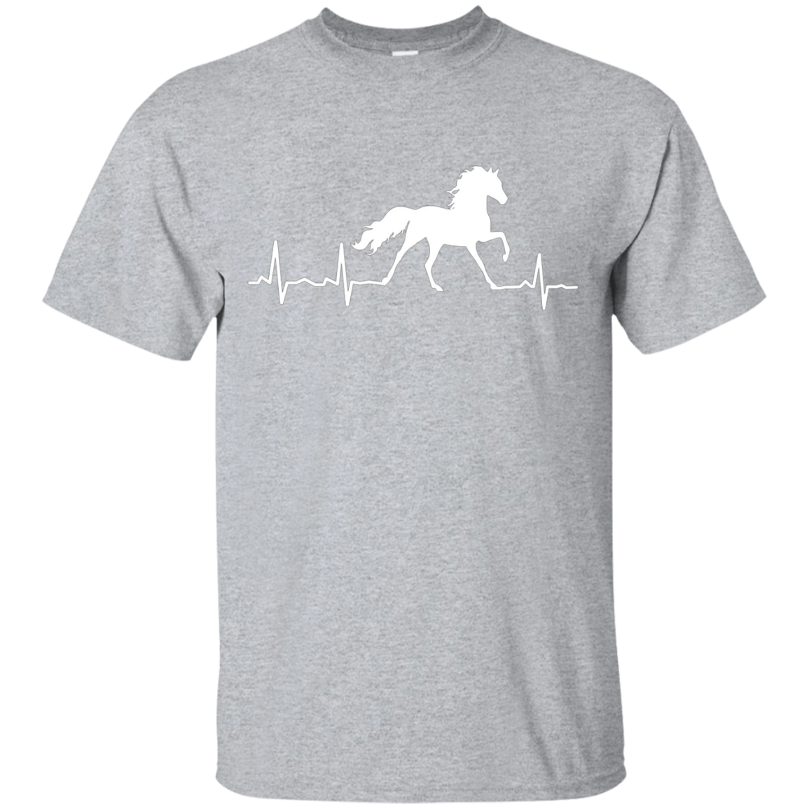 Horse Heartbeat T-shirt For Horse Riding Lovers