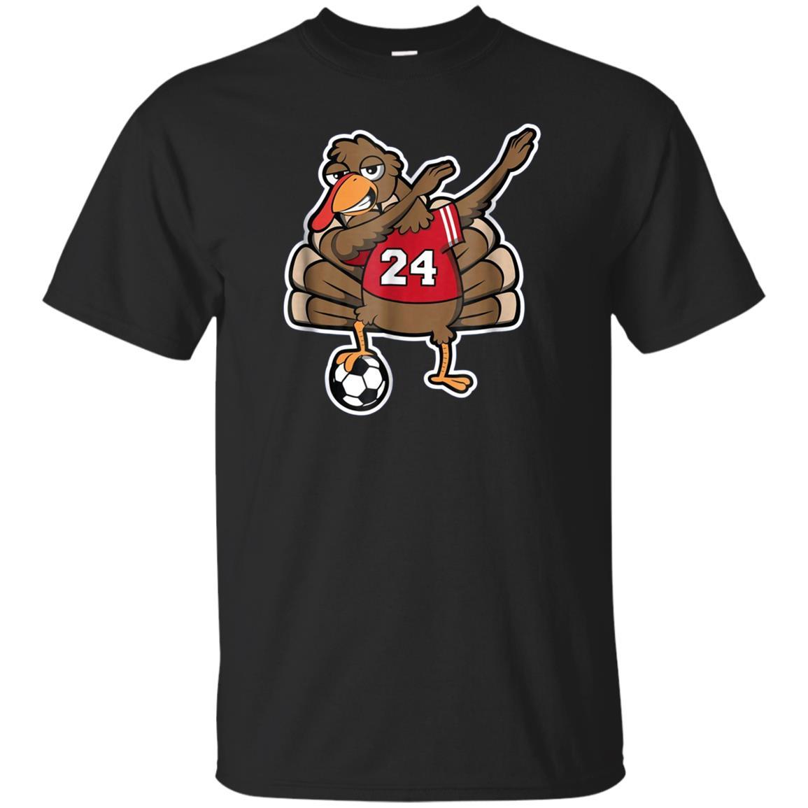 Funny Thanksgiving Turkey Soccer Dab Dabbing Shirt