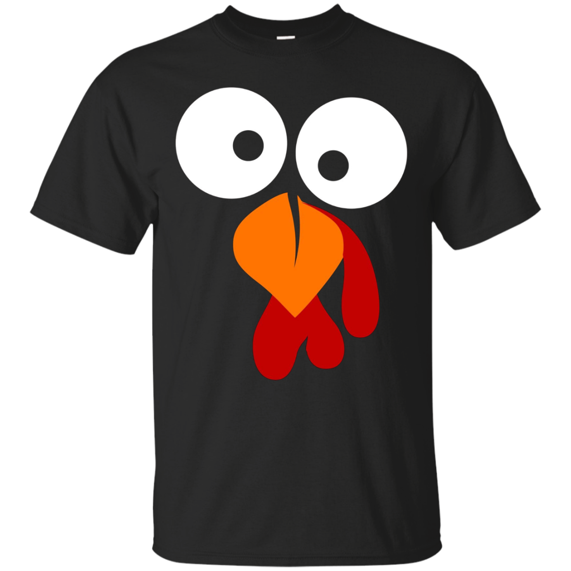 Turkey Face Funny Fun Thanksgiving Day Apparel Shirts