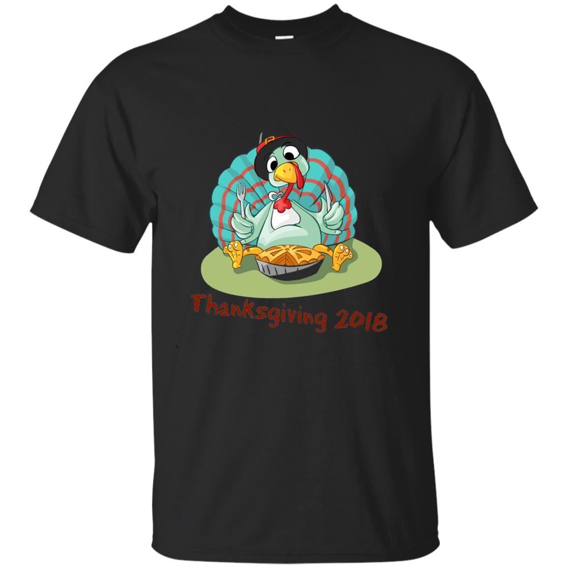 Thanksgiving Turkey T-shirt, Pumpkin Pie Pilgrim