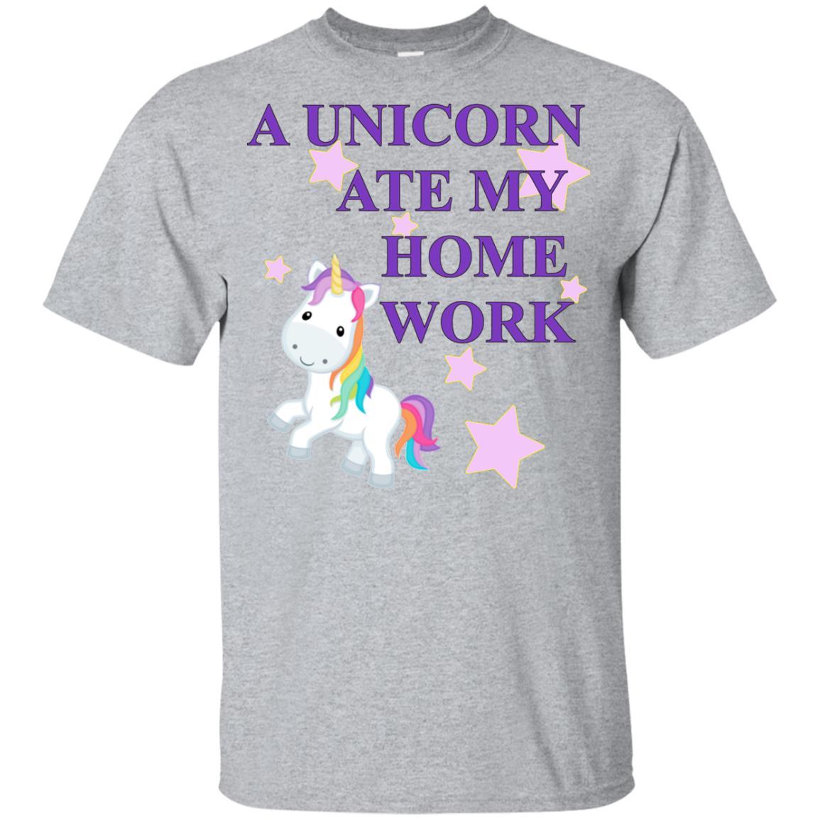 A Unicorn Ate My Homework Tshirt For Girls Ltd