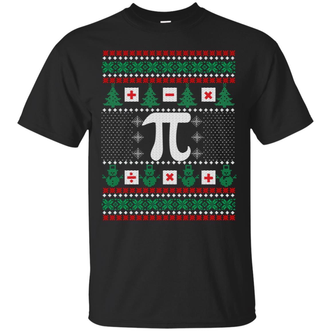 Math Pi Ugly Christmas Gift T-shirt Xmas Tea