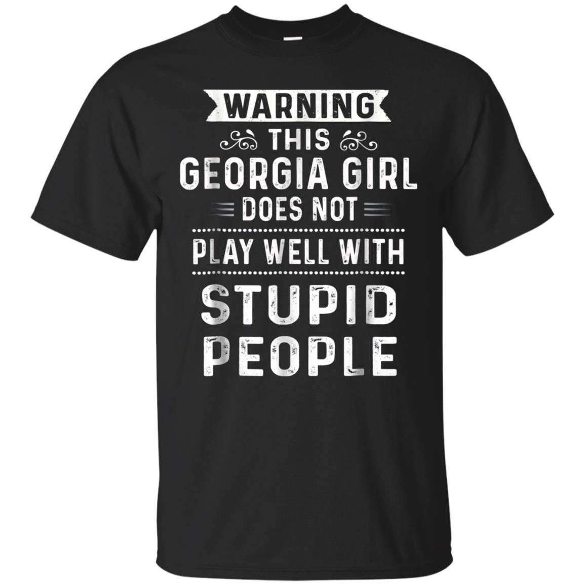 Warning This Georgia Girl Does Not Play Well T Shirt