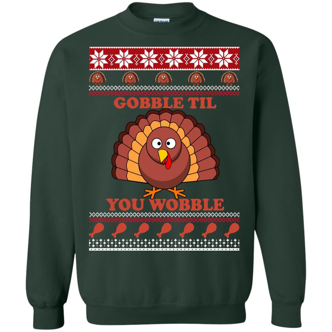 Gobble Til You Wobble Thanksgiving T Shirt