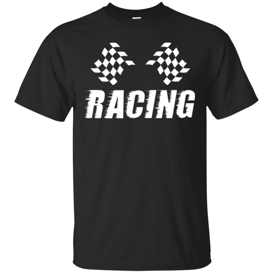 Checkered Flag Car Racing T-shirts