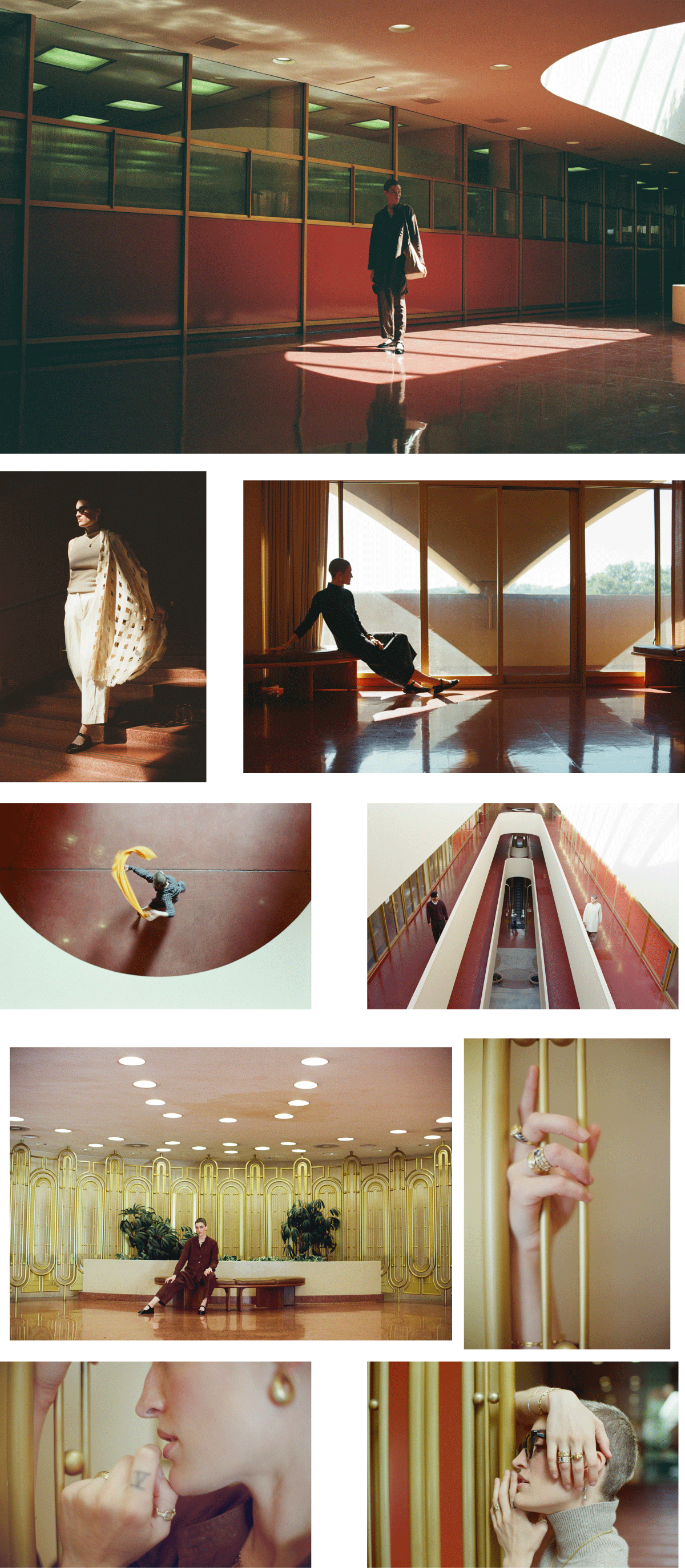 AW23 Editorial shoot at the Marin Civic Center by Allen Danze for Reliquary