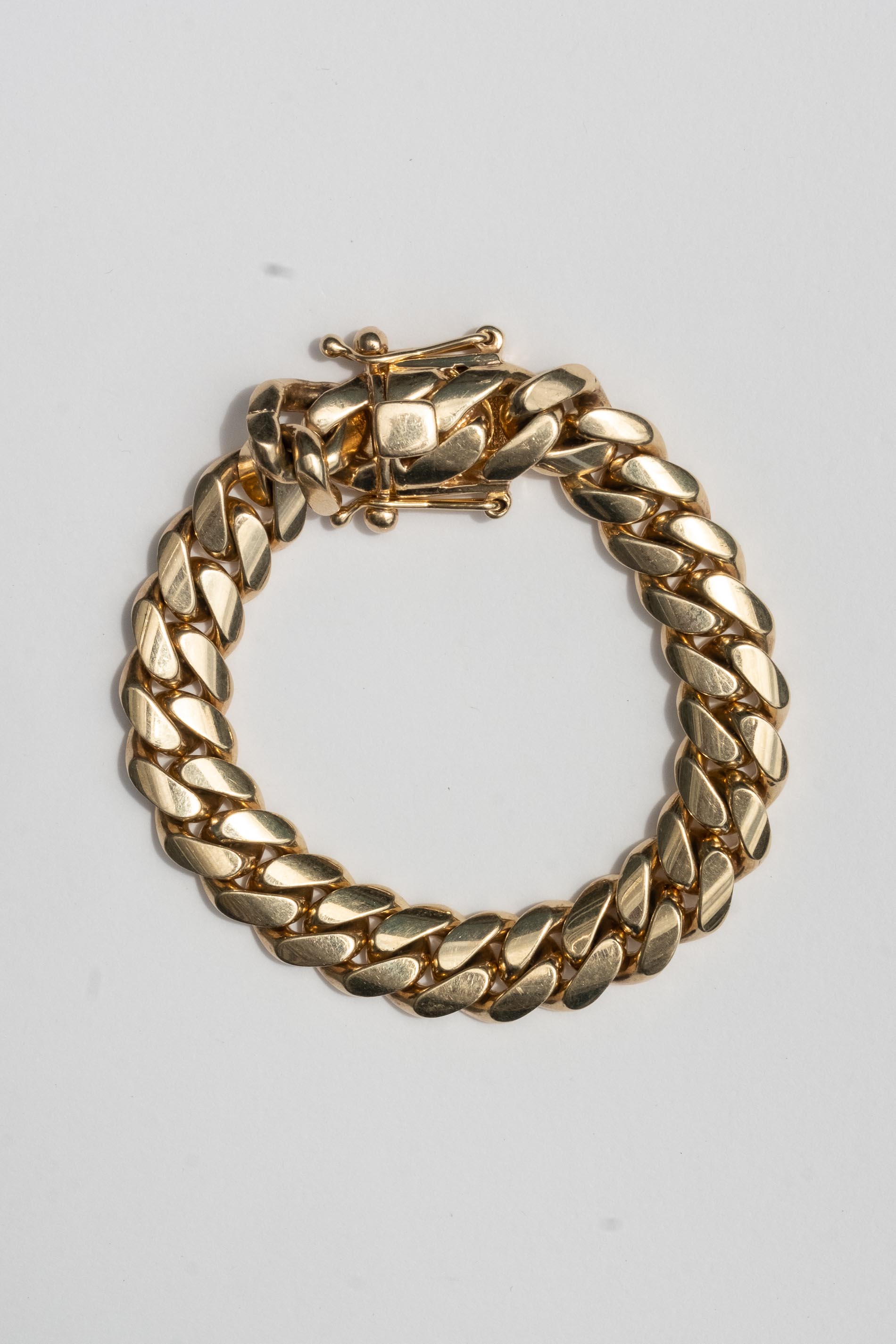 10K Solid Yellow Gold Finish Royal Miami Cuban Link Bracelet 7 inch For  Unisex | eBay