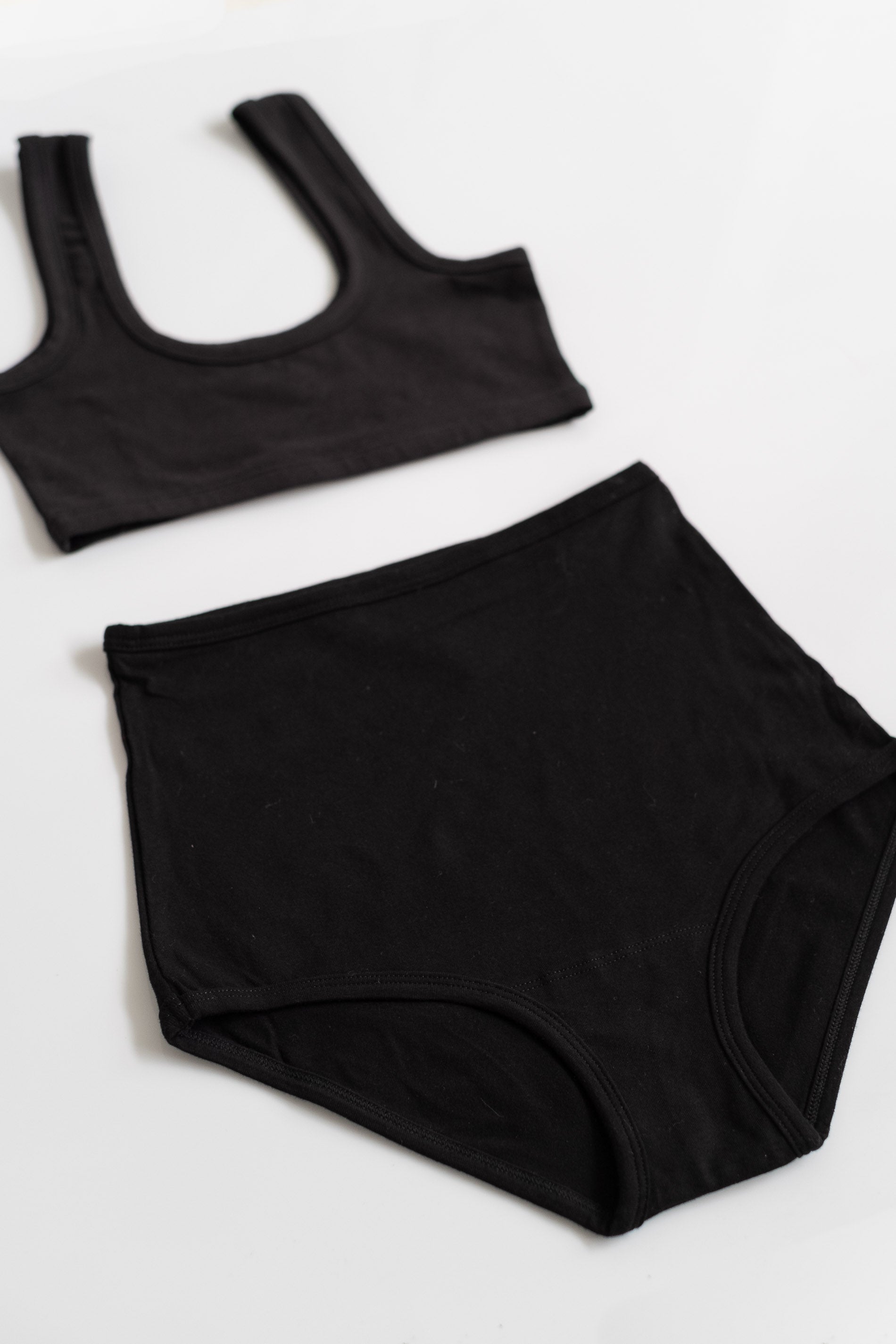 Ana High-Rise Undies in Black · Whimsy & Row ~ Sustainable