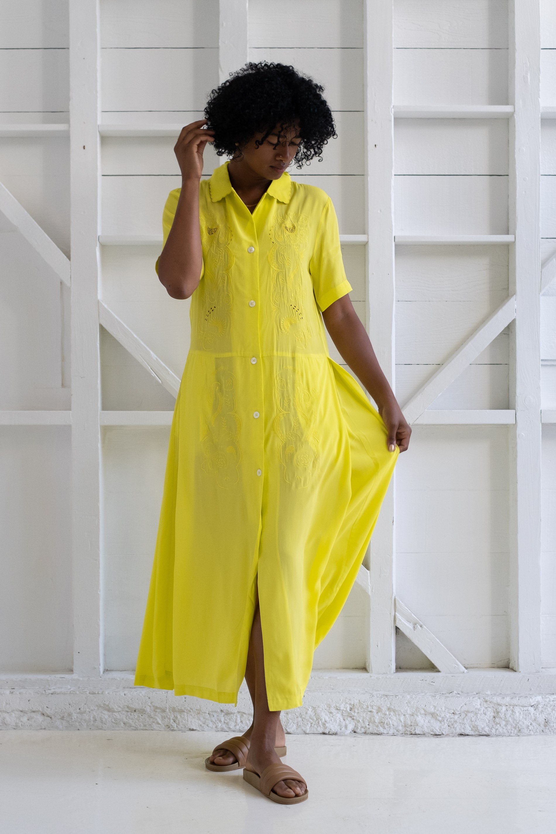 Rachel Comey | MIMOSA DRESS IN CITRON – RELIQUARY