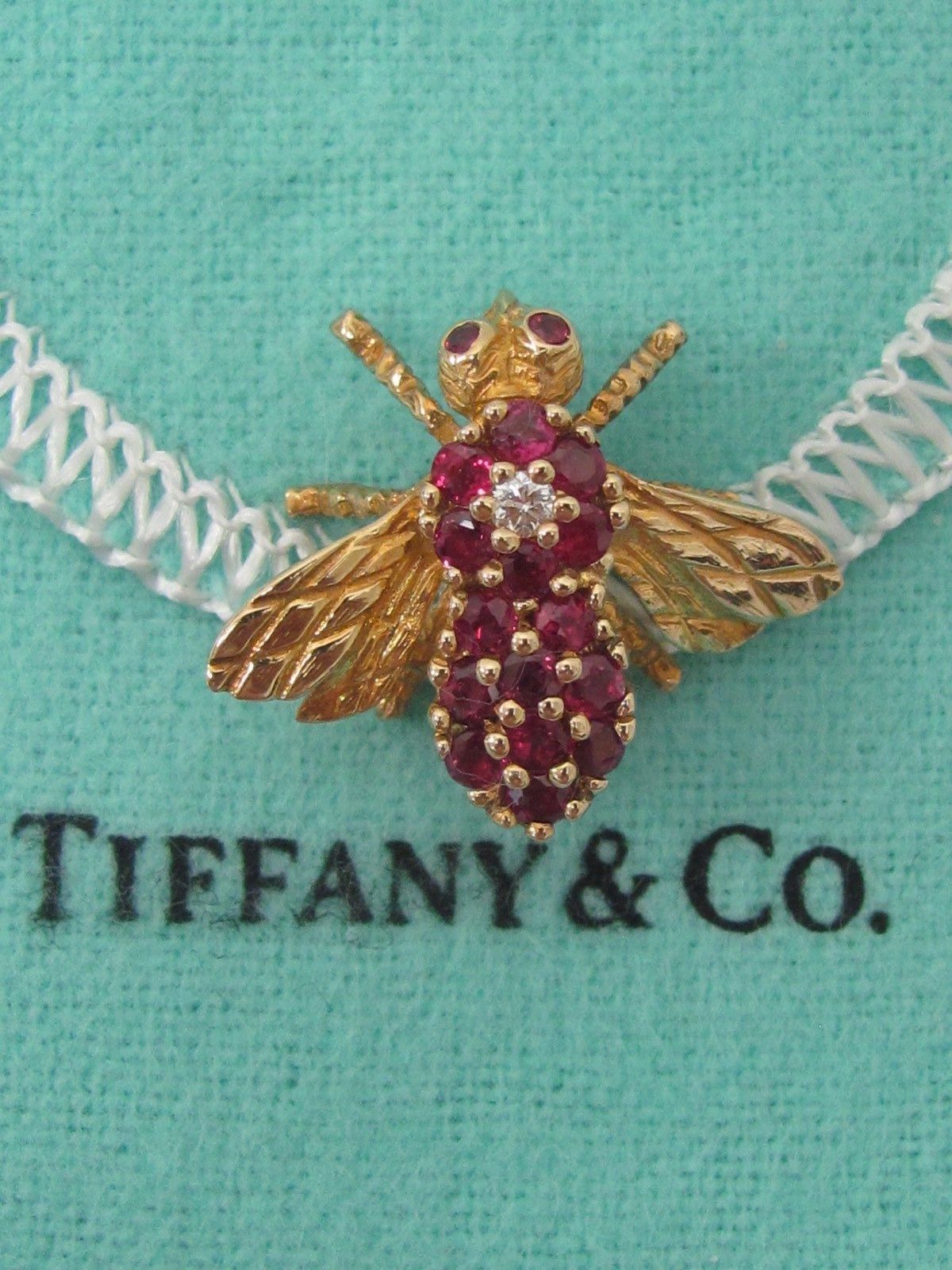 Rare Tiffany \u0026 Co 18k Gold Ruby Diamond 
