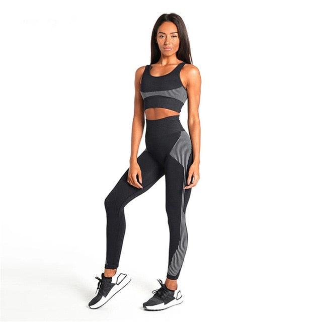 Seamless Vest Bra & Legging Fitness Combo | Ascende Fitness