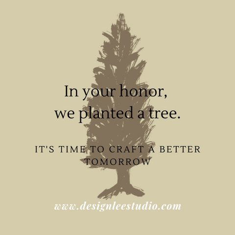 designLEE Studio, LLC Buy a Cake Topper, Plant a Tree