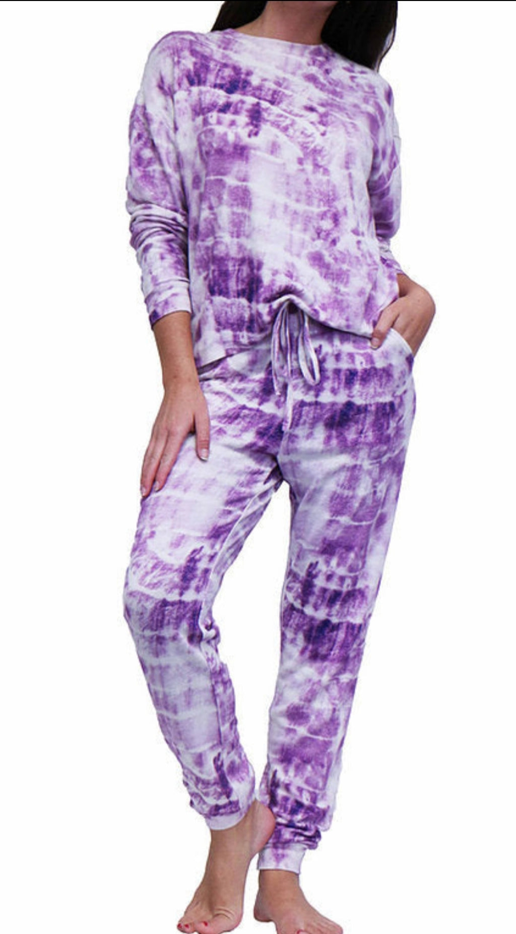 Indigo Tie Dye Lounge Set - Top & Joggers – OWN YOUR ELEGANCE