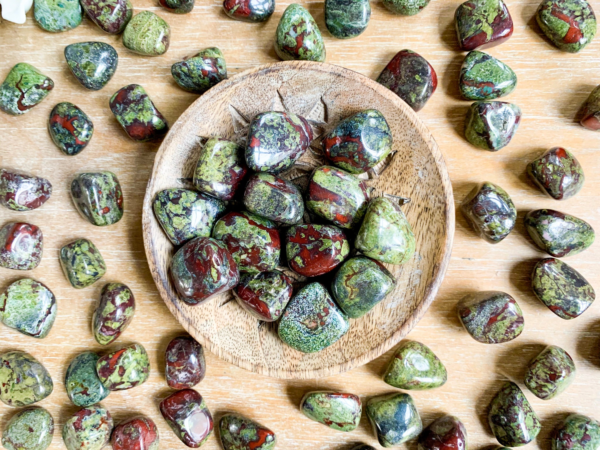 Dragon Blood Jasper Tumbled Stone Angelic Roots