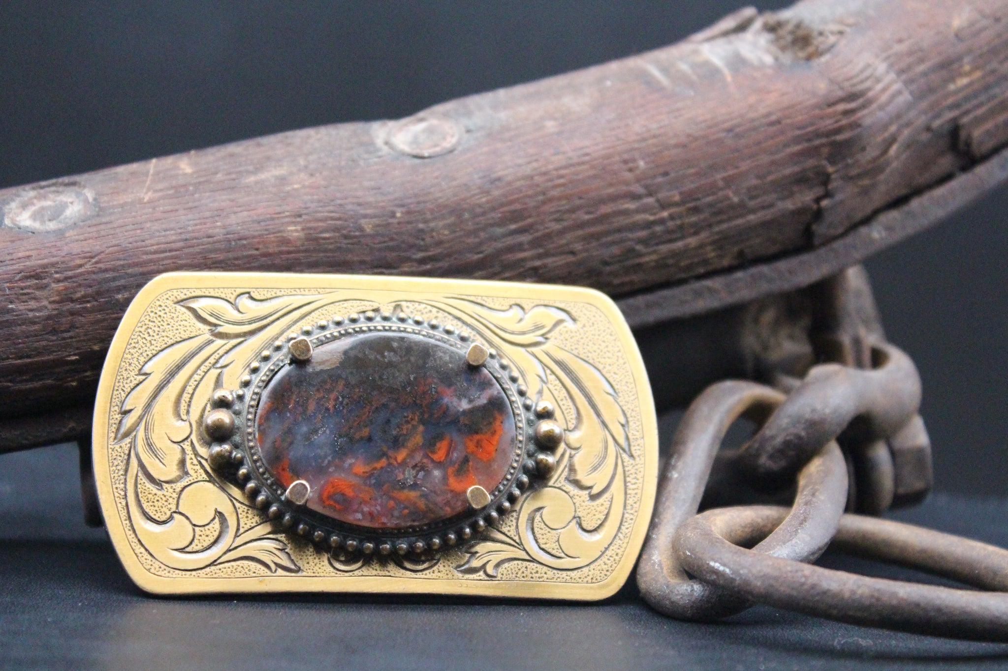 agate belt buckle