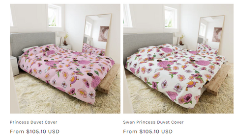 Princess bedding