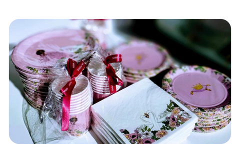 princess party tableware