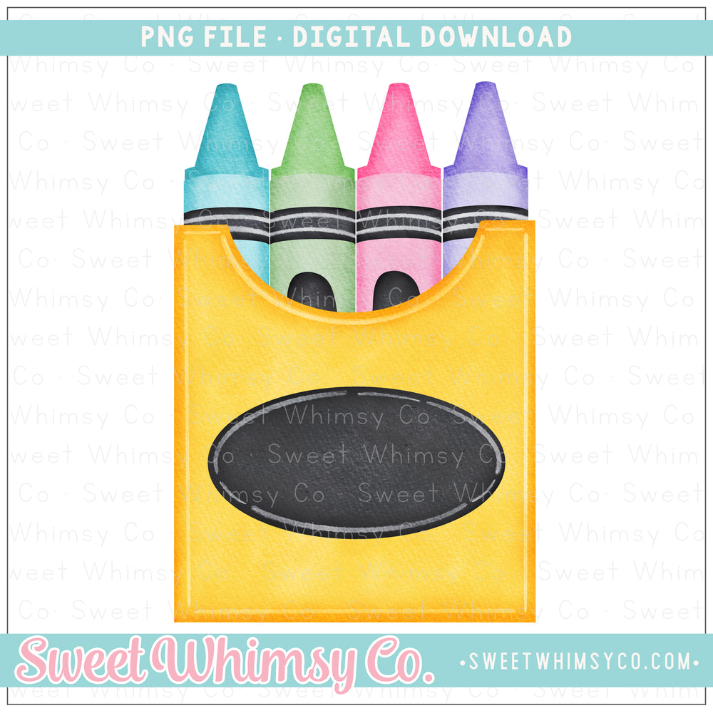 Neon Crayons Orange PNG – Sweet Whimsy Co