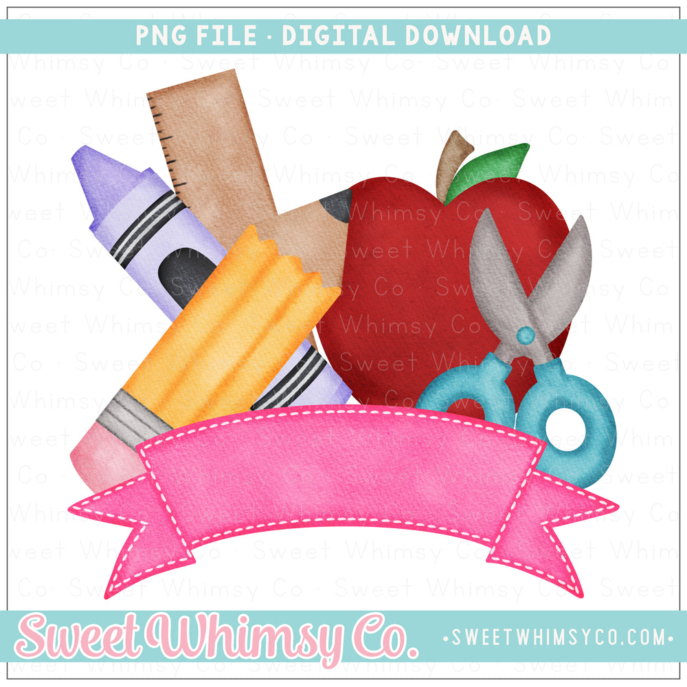 Art Supplies Fancy Ribbon PNG – Sweet Whimsy Co